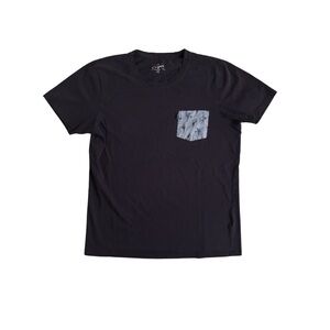 Chevignon Black T-Shirt with Basketball Patterned Pocket